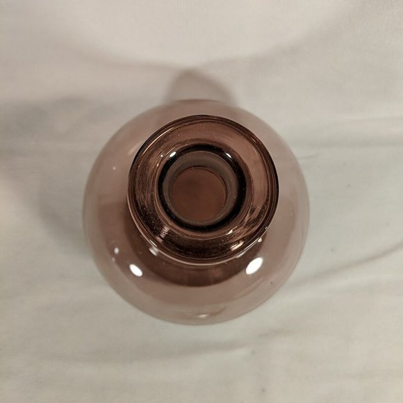 Amethyst Purple Glass Decanter Set of 9 6 Glasses Cups Bowl Rest Stop Topper VTG - Picture 7 of 16